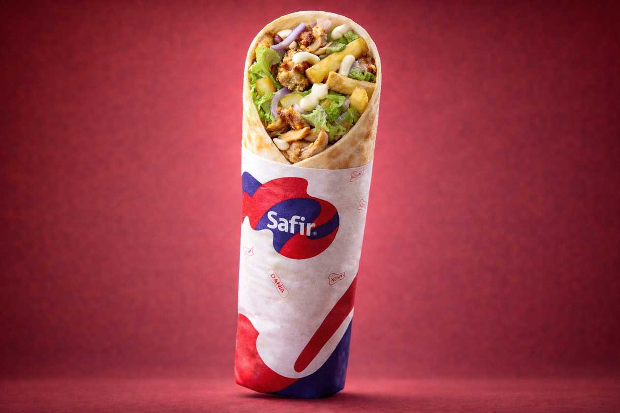 Shawarma Twister s česnekovými hranolkami