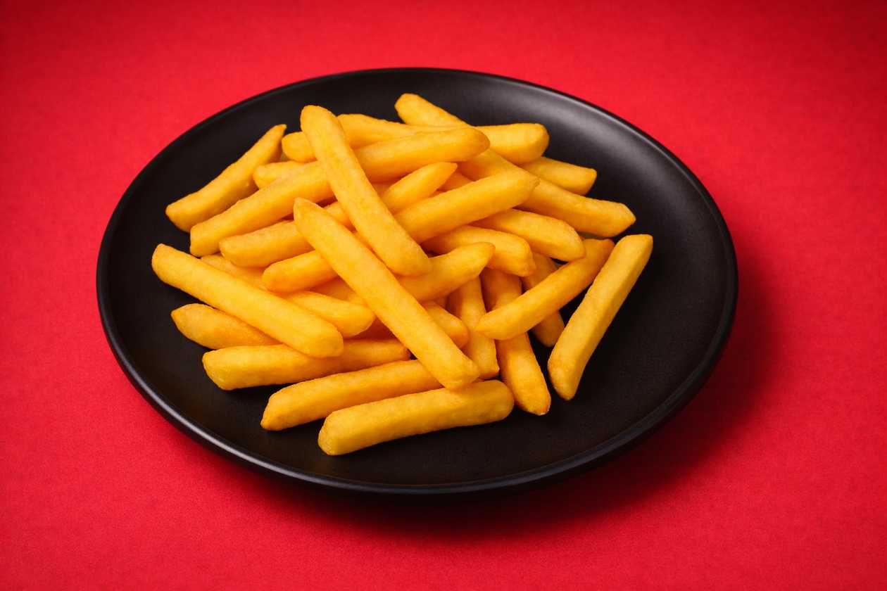 Běžná porce slaných hranolek