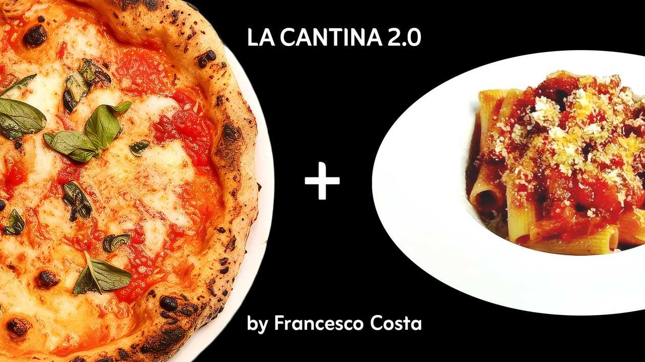 Pizza Margherita+Rigatoni all'amatriciana