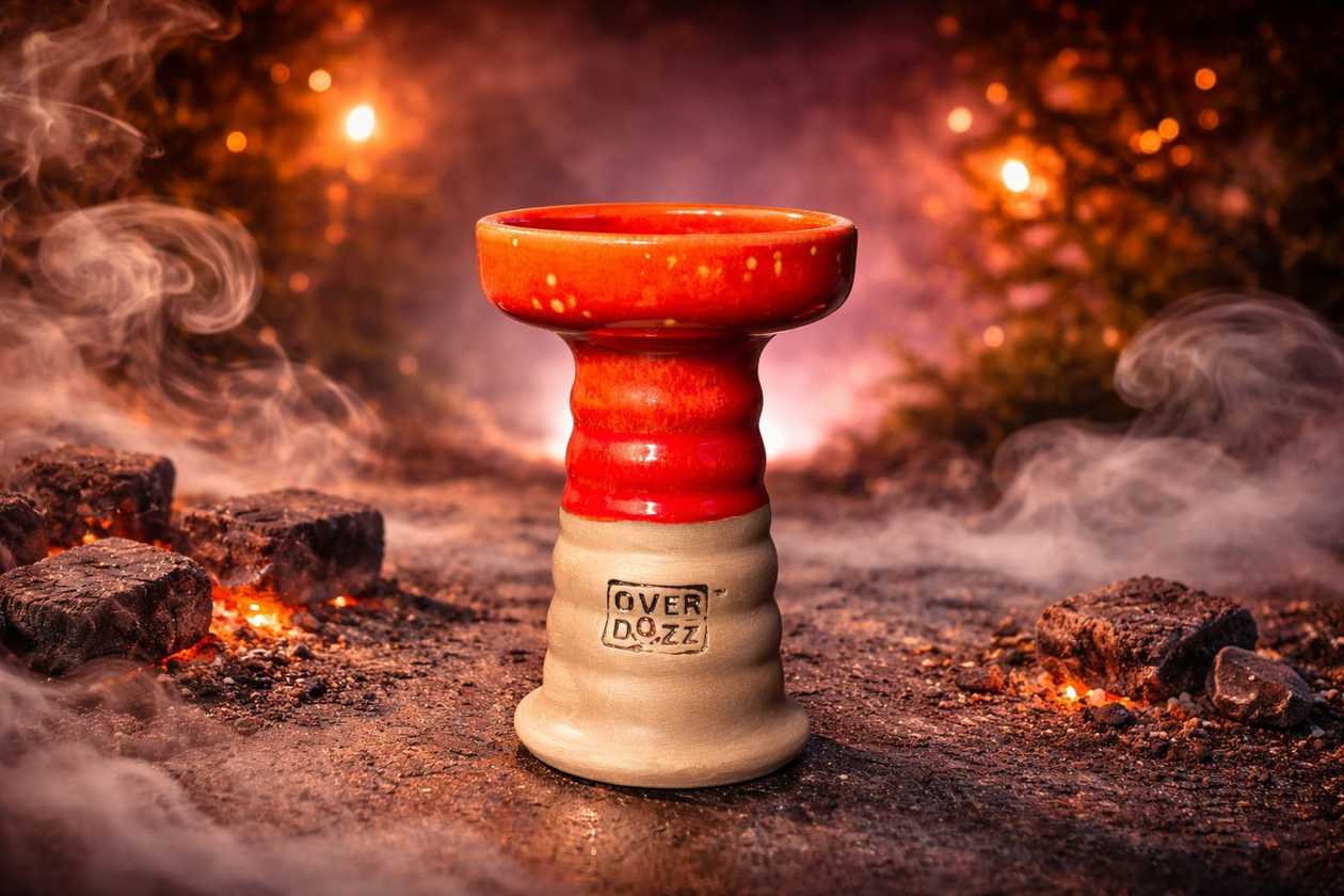 Overdozz Qəlyan Çaskası (Phunnel / Classic) Qəhvəyi-Qırmızı