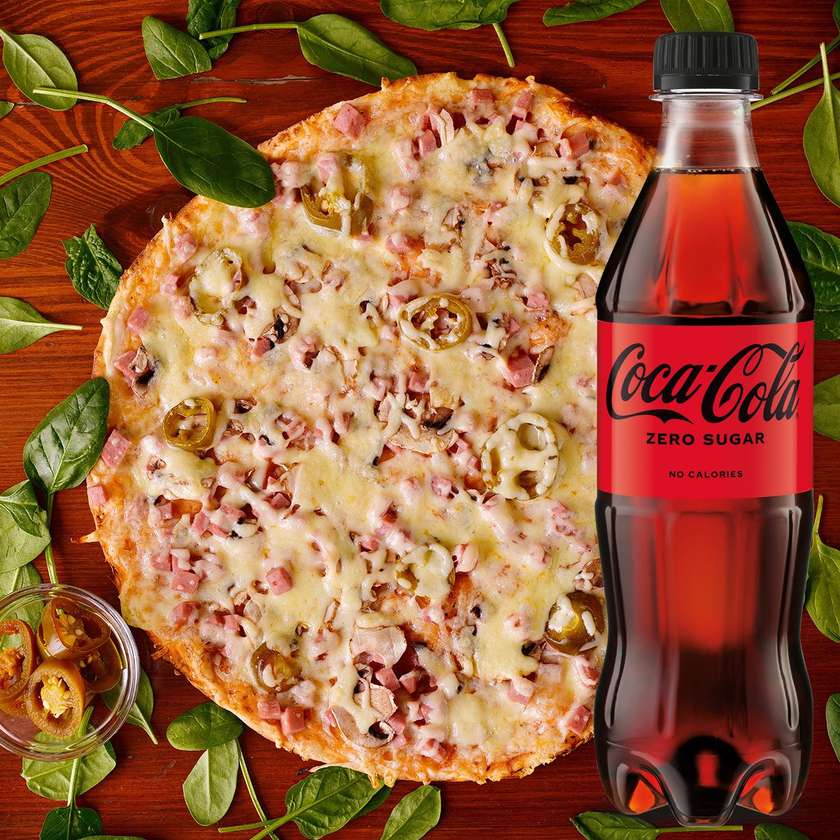 Aštrioji pica 42cm + 2x 0,5l Coca - Cola