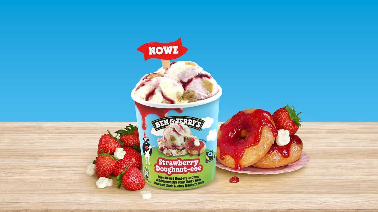 Ben&Jerry's Truskawkowy Doughnut-eee 465ml
