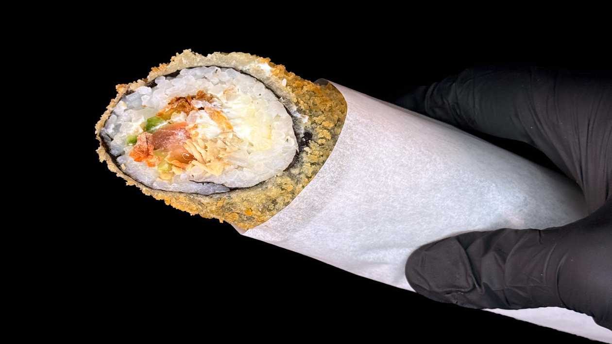 Šaurolls Tempura ar teriyaki vistu