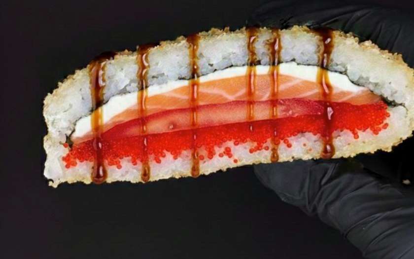 Suši tosts ar lasi