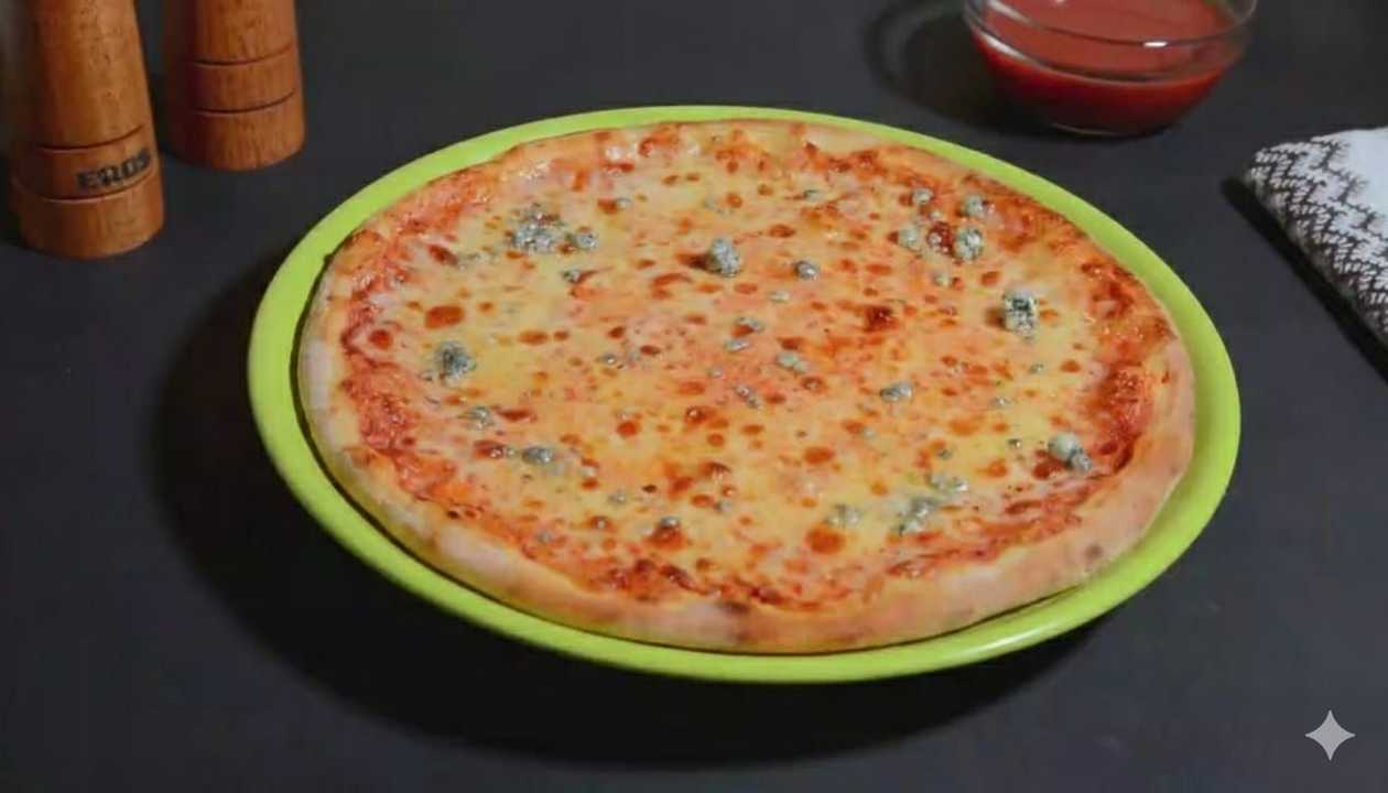 Pizza peperoni e gorgonzola 40cm