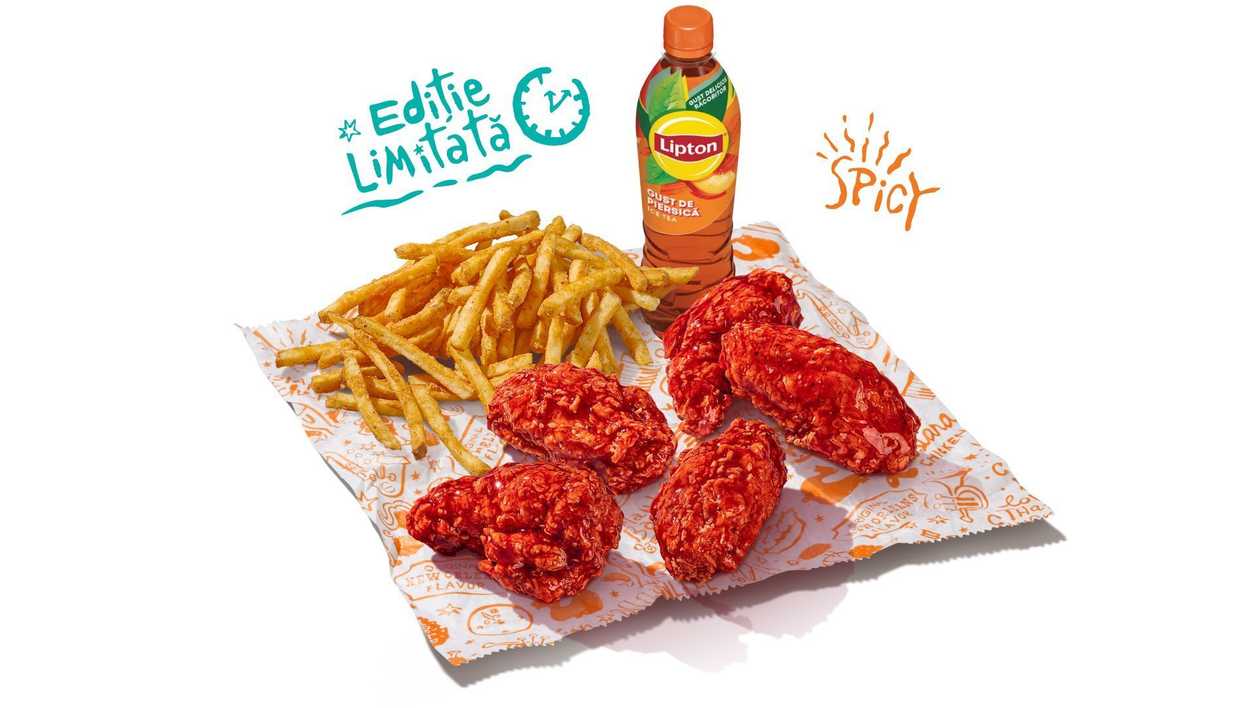 5 buc. Sauced Wings Meniu Mare