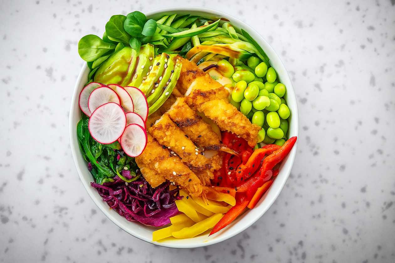 Tempura kreveti bowl