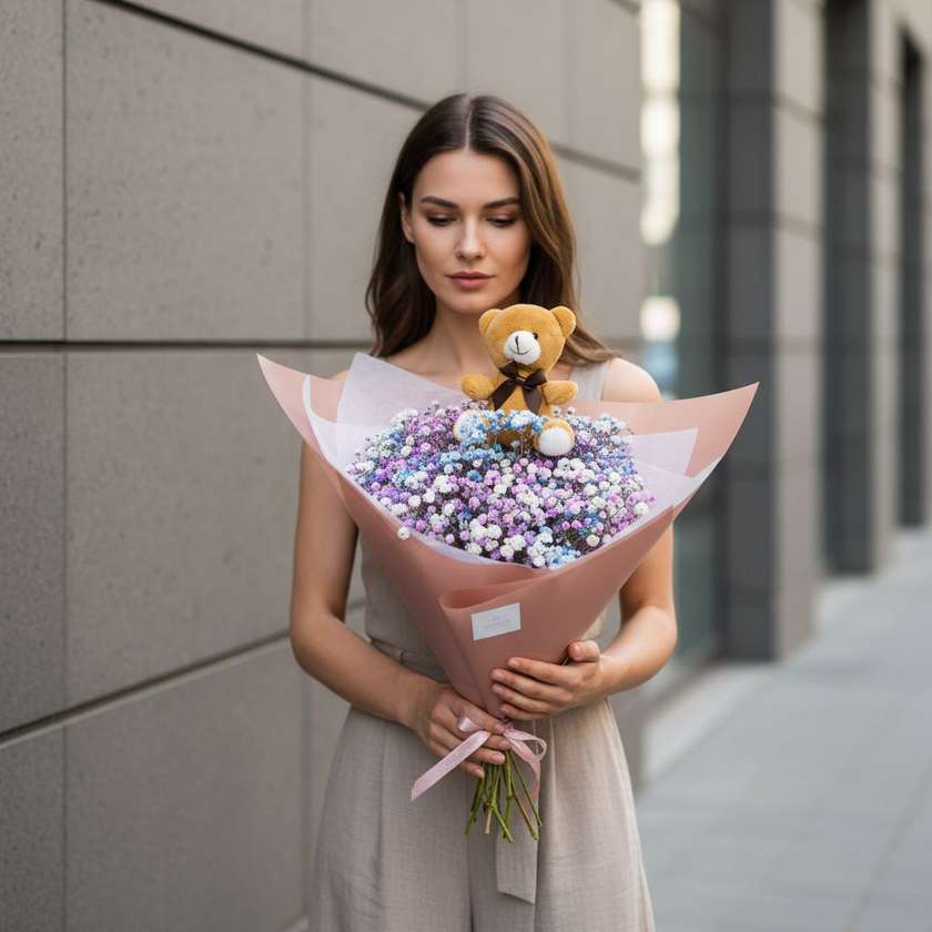 Flower bouquet “Gentle embrace” City Line collection