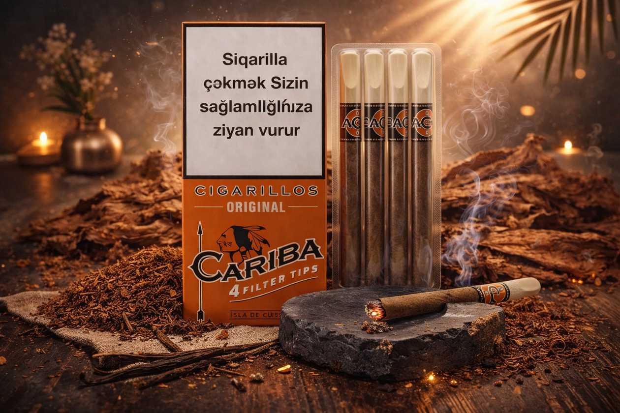Siqarilla Cariba Original– Qutuda 4 ədəd
