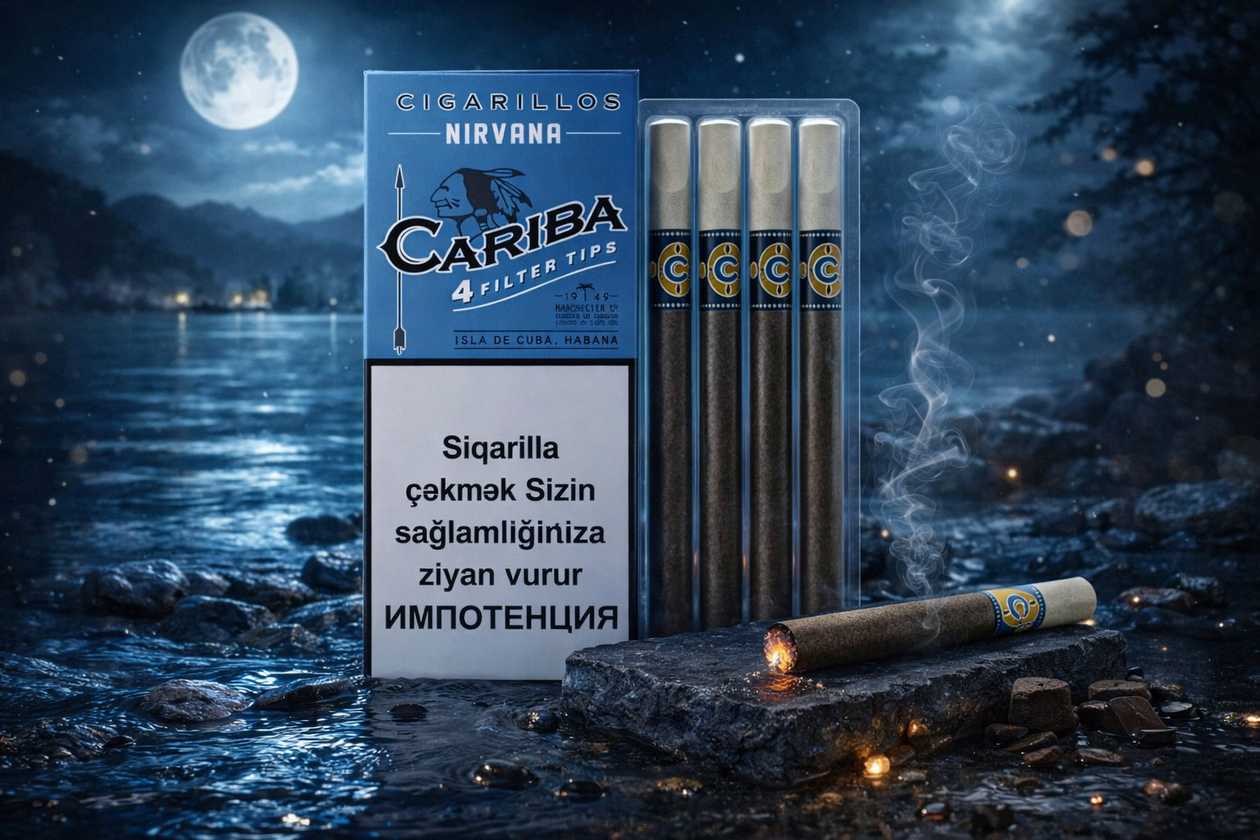 Siqarilla Cariba Nirvana– Qutuda 4 ədəd