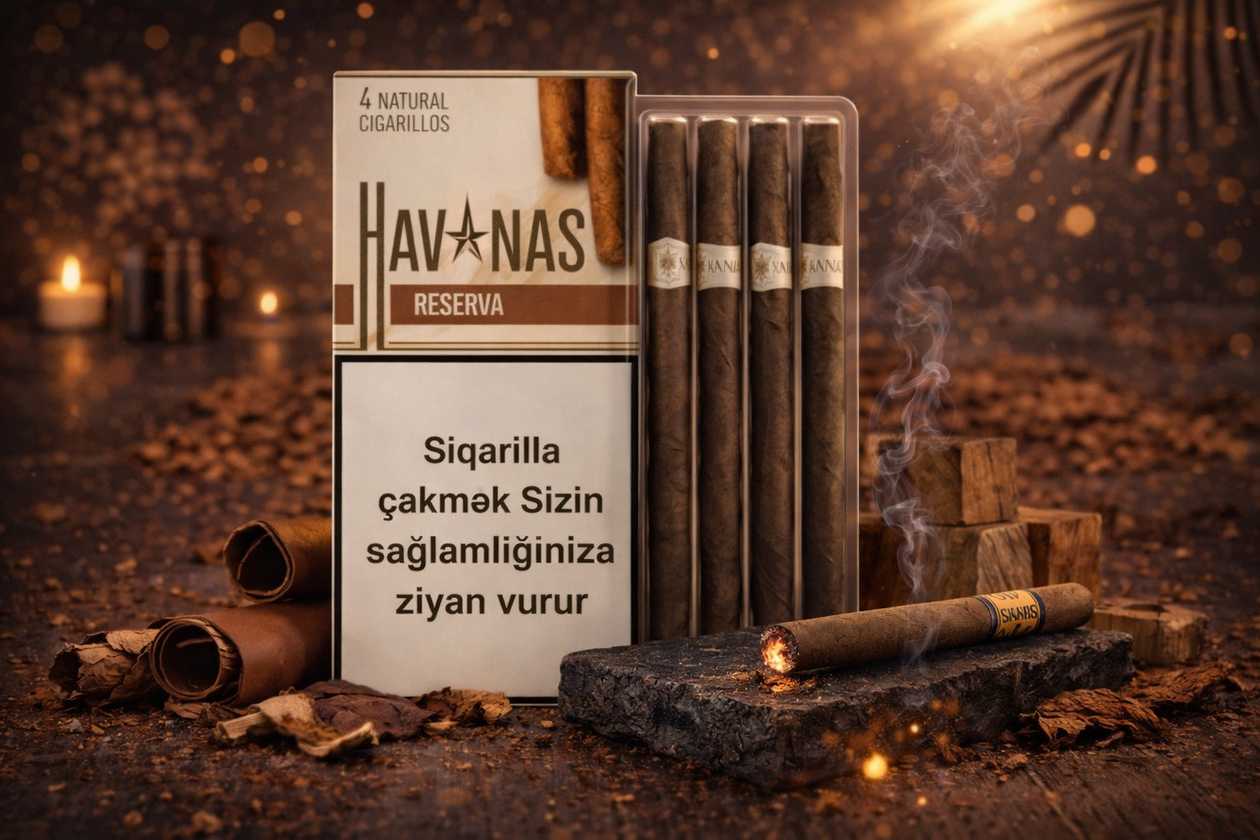 Siqarilla Havanas  Reserva (Blend edilmiş tütün) (4 ədədli qablaşdırma)
