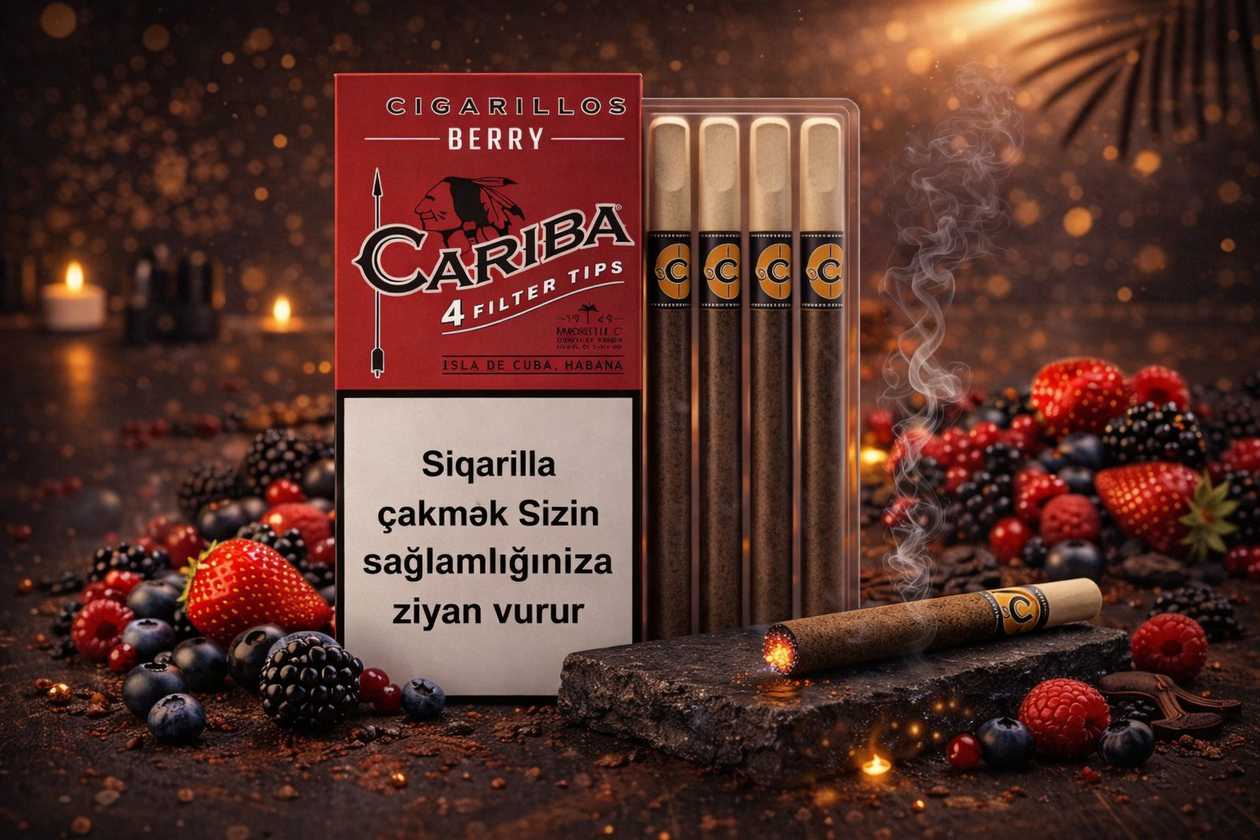 Siqarilla Cariba  Berry – Qutuda 4 ədəd
