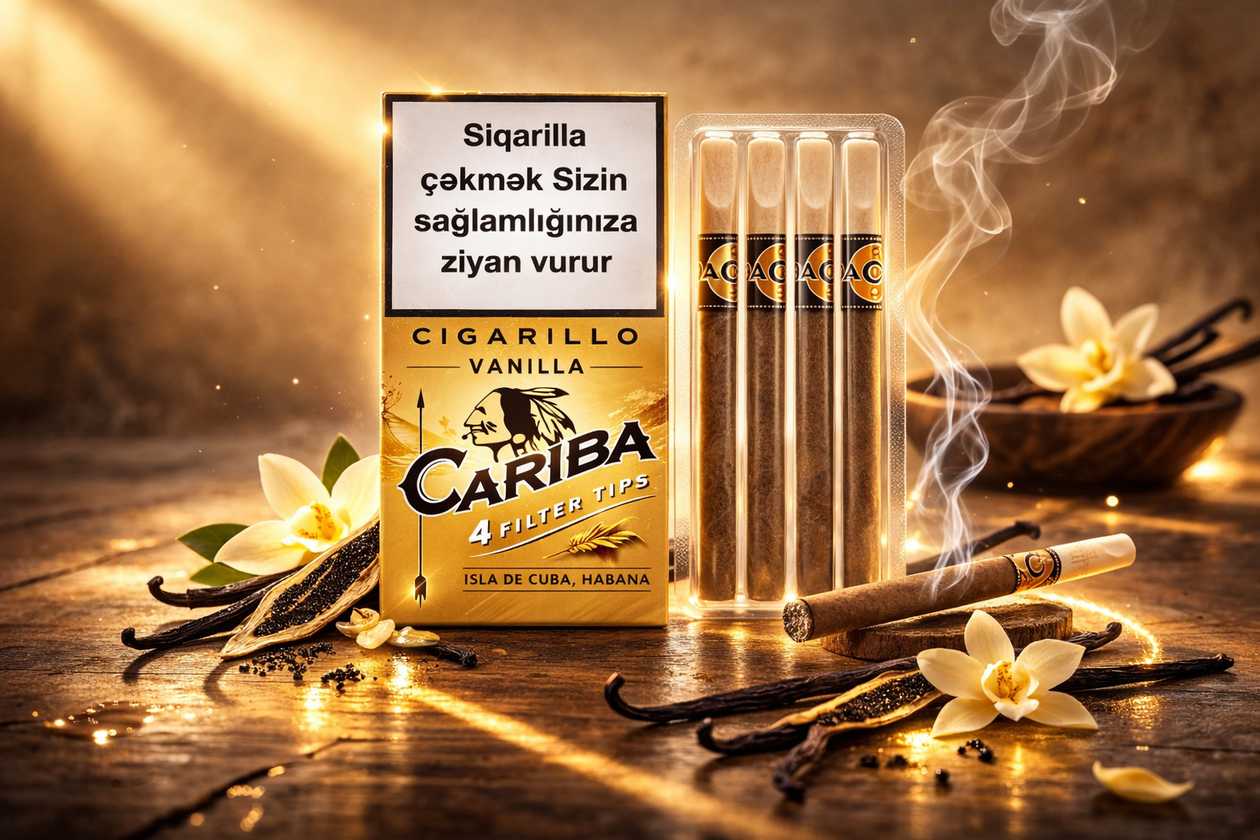 Siqarilla Cariba Vanilla– Qutuda 4 ədəd