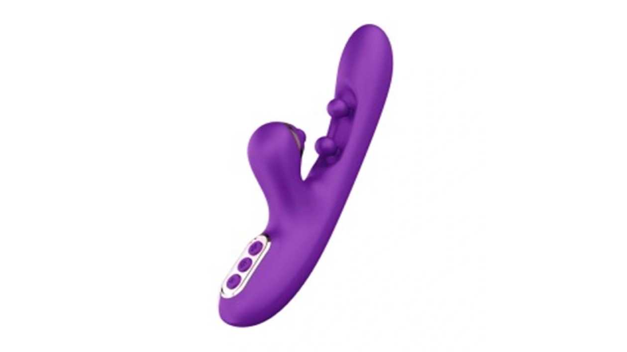 Passion Labs Royal Vibe Vibrator - Silikónový králičí vibrátor fialový 24,2cm