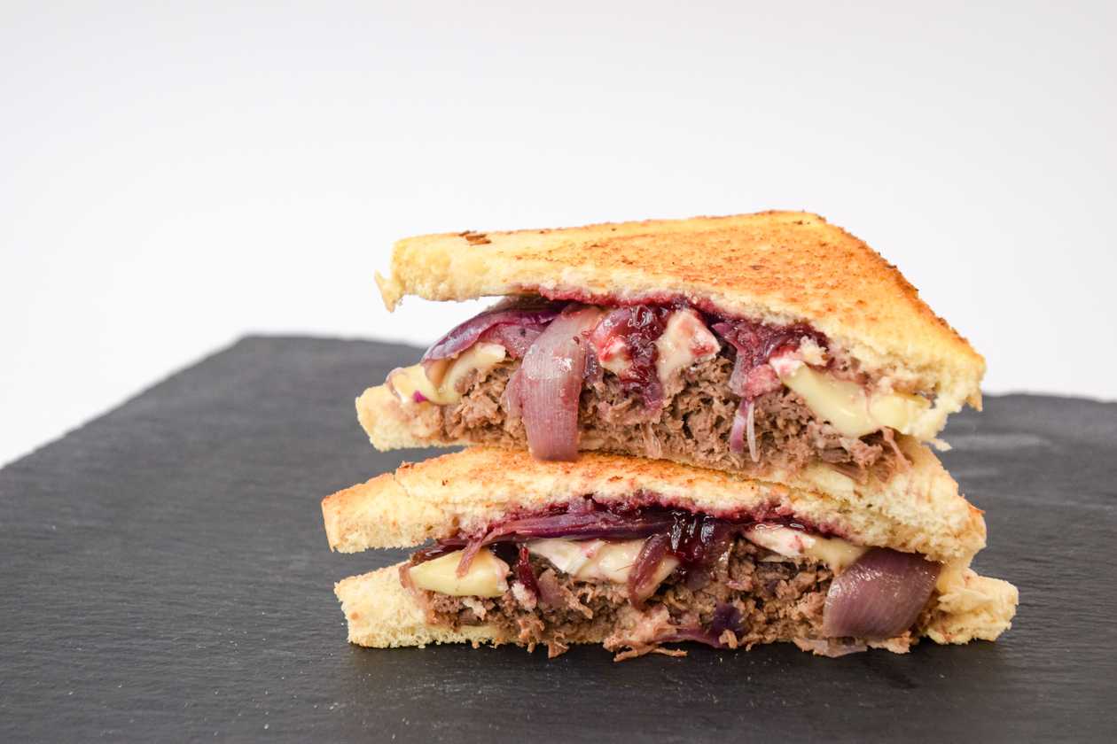 Trhaná kačka sendvič