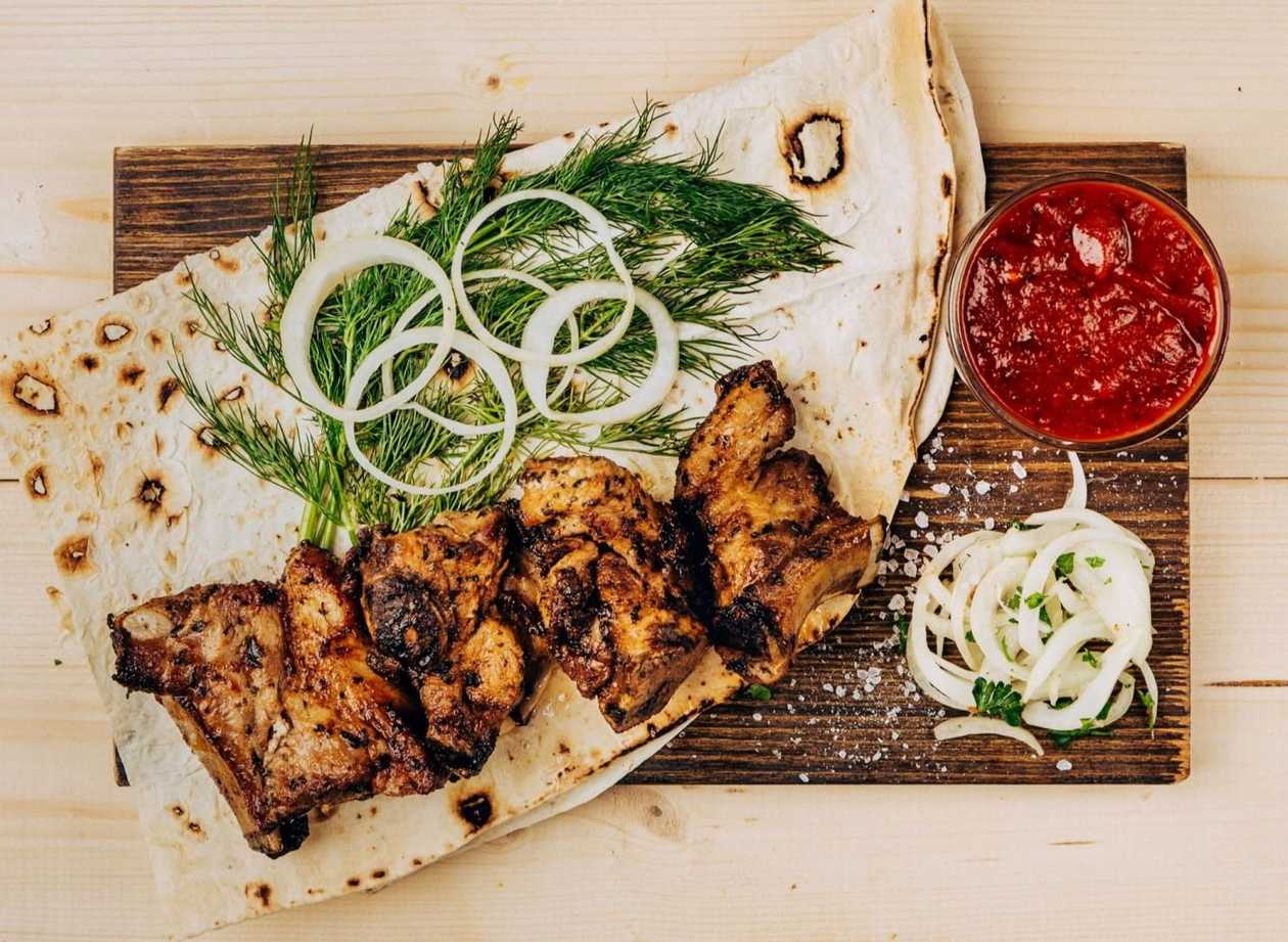 Shashlik pork flank with bone 300g