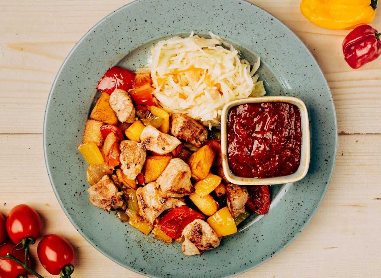 Roasted vegetables pork 300g