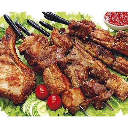 ნეკნის მწვადი/Pork ribs barbecue
