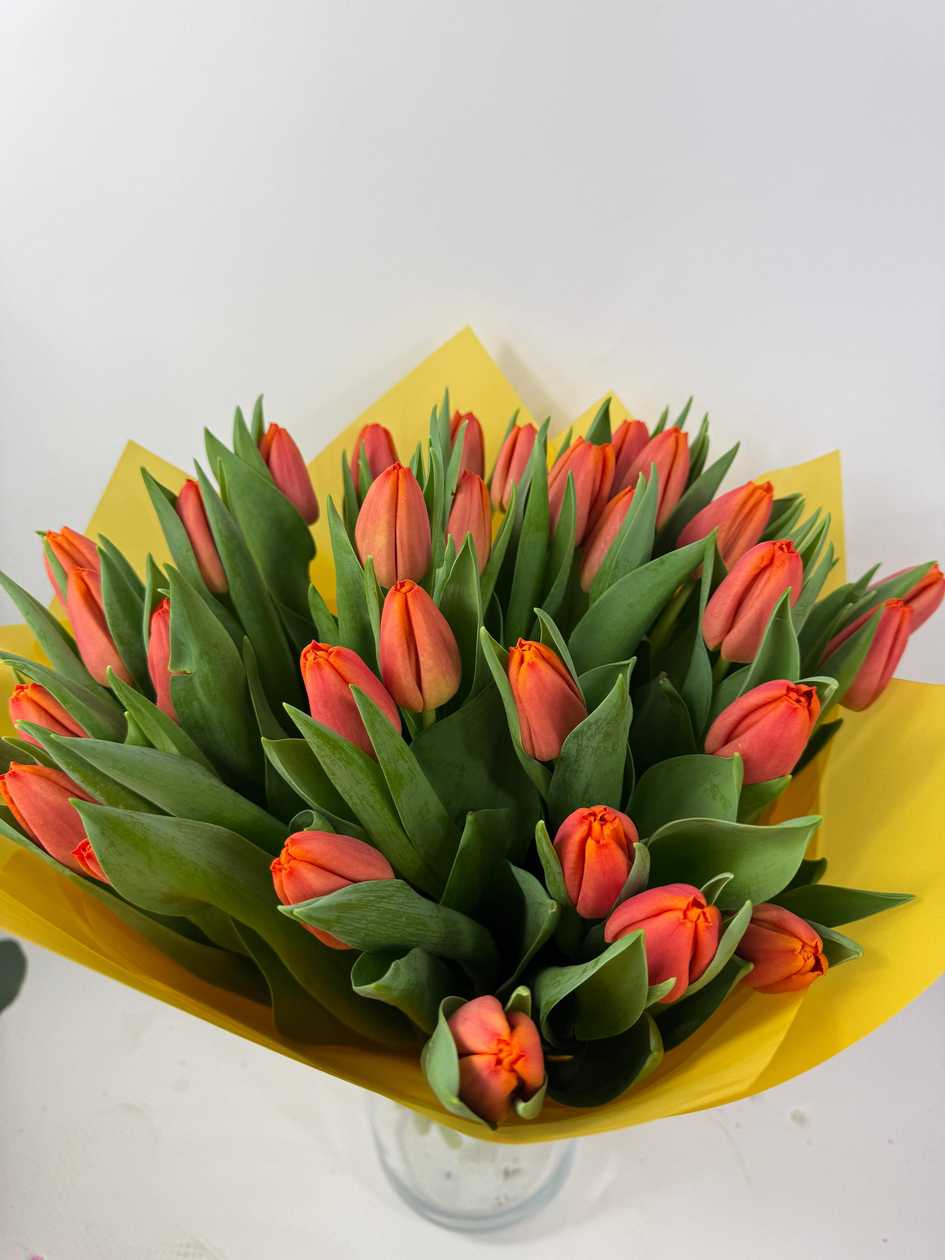 Bouquet of Orange Tulips