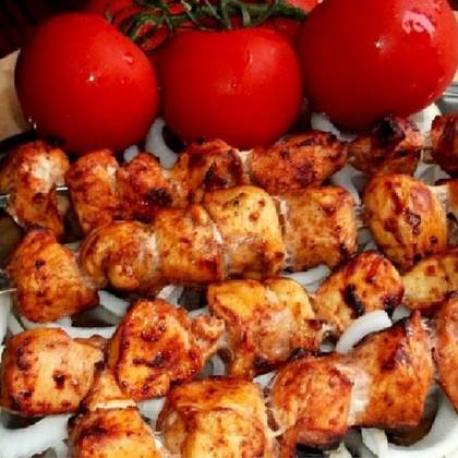 ქათმის მწვადი/ Chicken barbecue