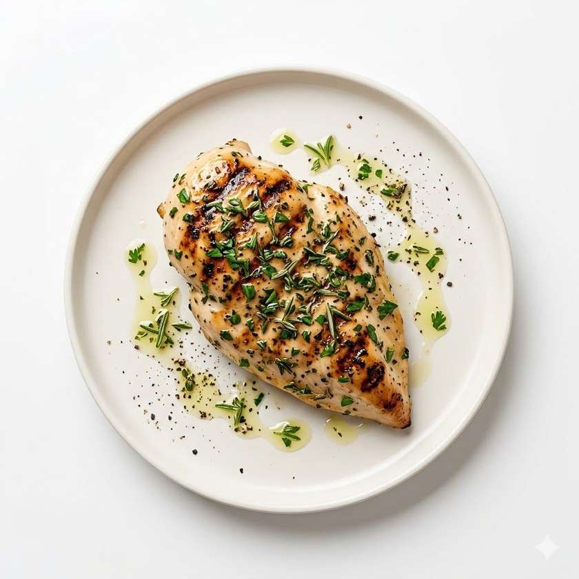 200g Grilované sous-vide kuracie prsia, bylinky