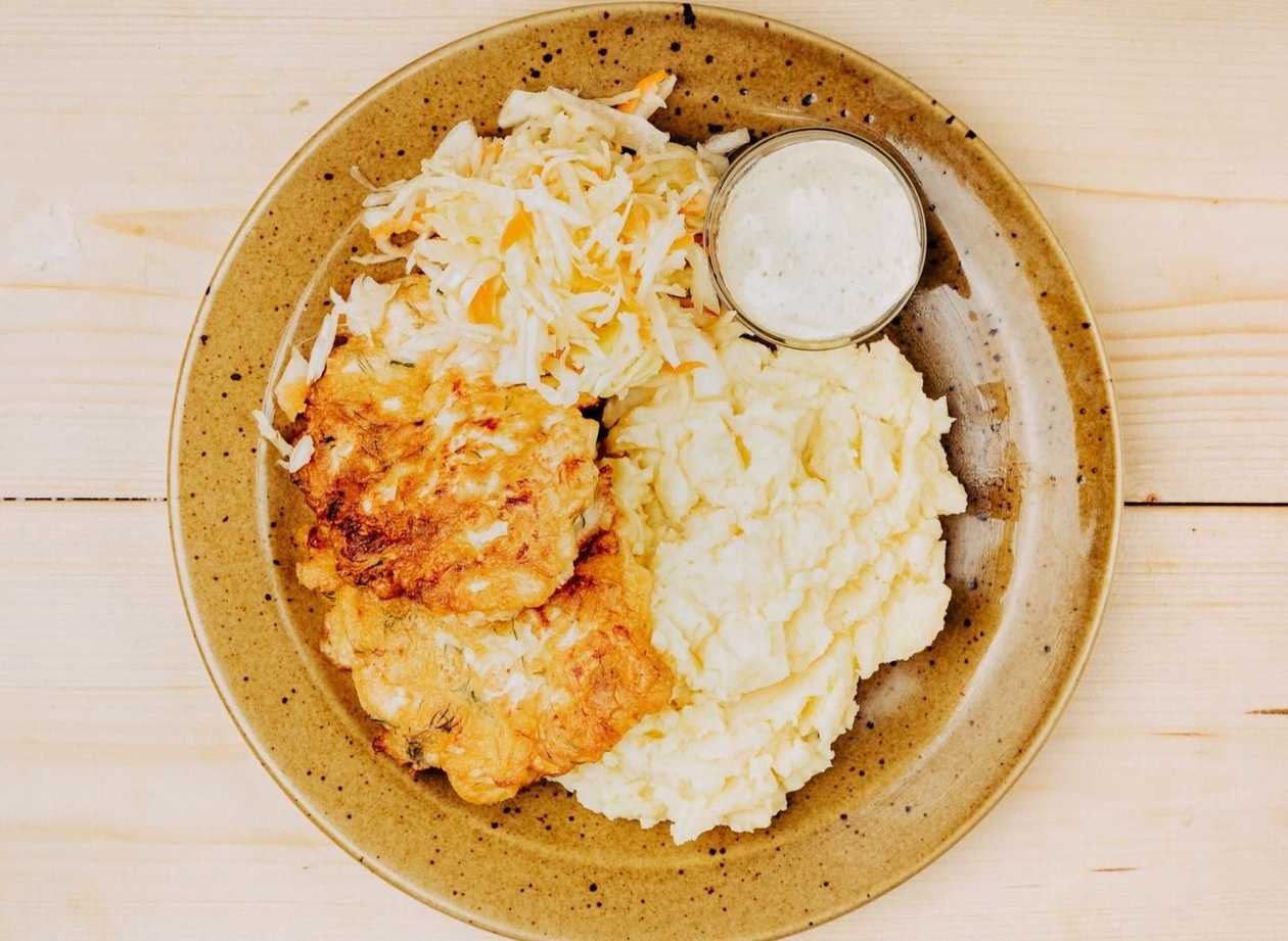 Chopped chicken fillet with side dish 350g