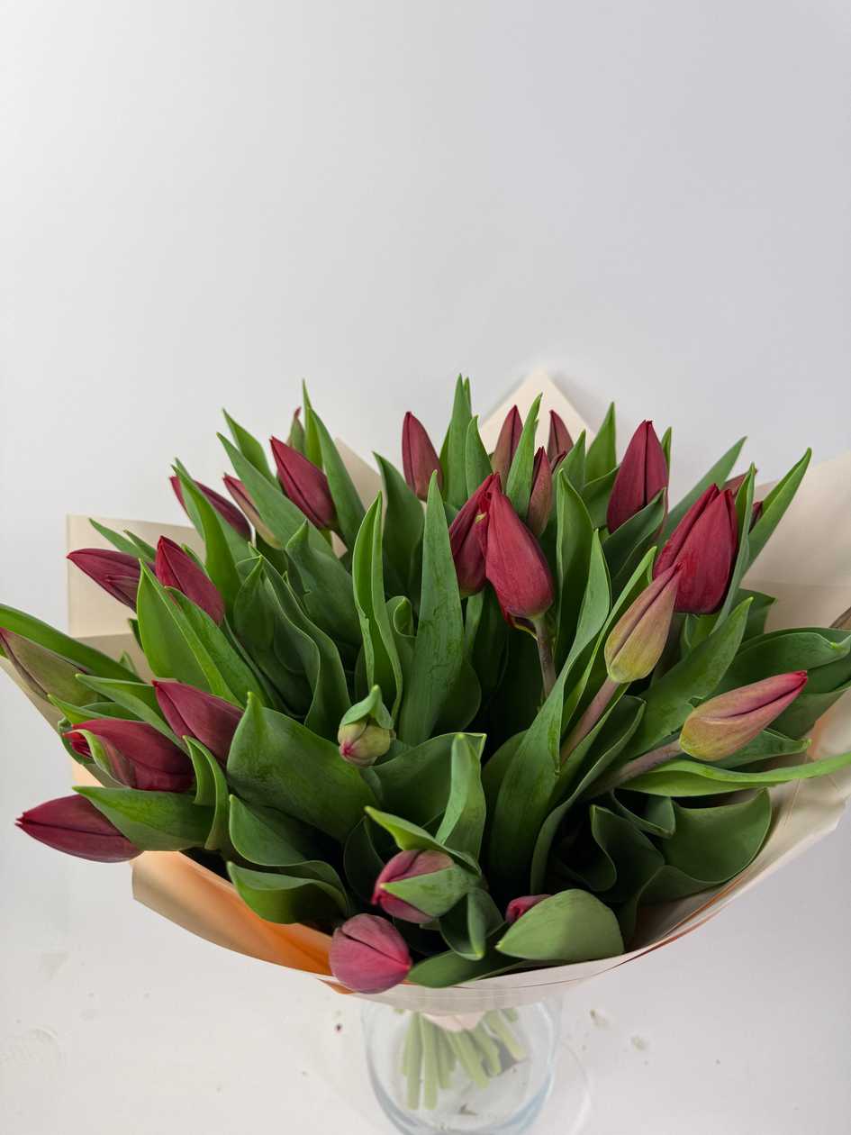 Bouquet of Red Tulips