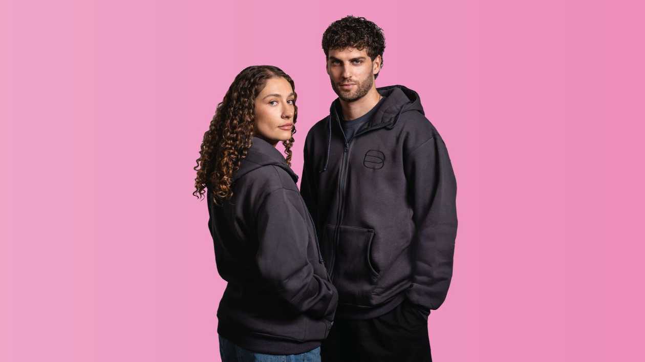 Anthracite Zip Up Hoodie