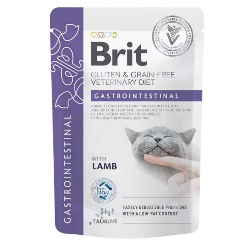 BRIT GF Veterinary Diet Cat Gastrointestinal Pouch Fillets in Gravy 85 g
