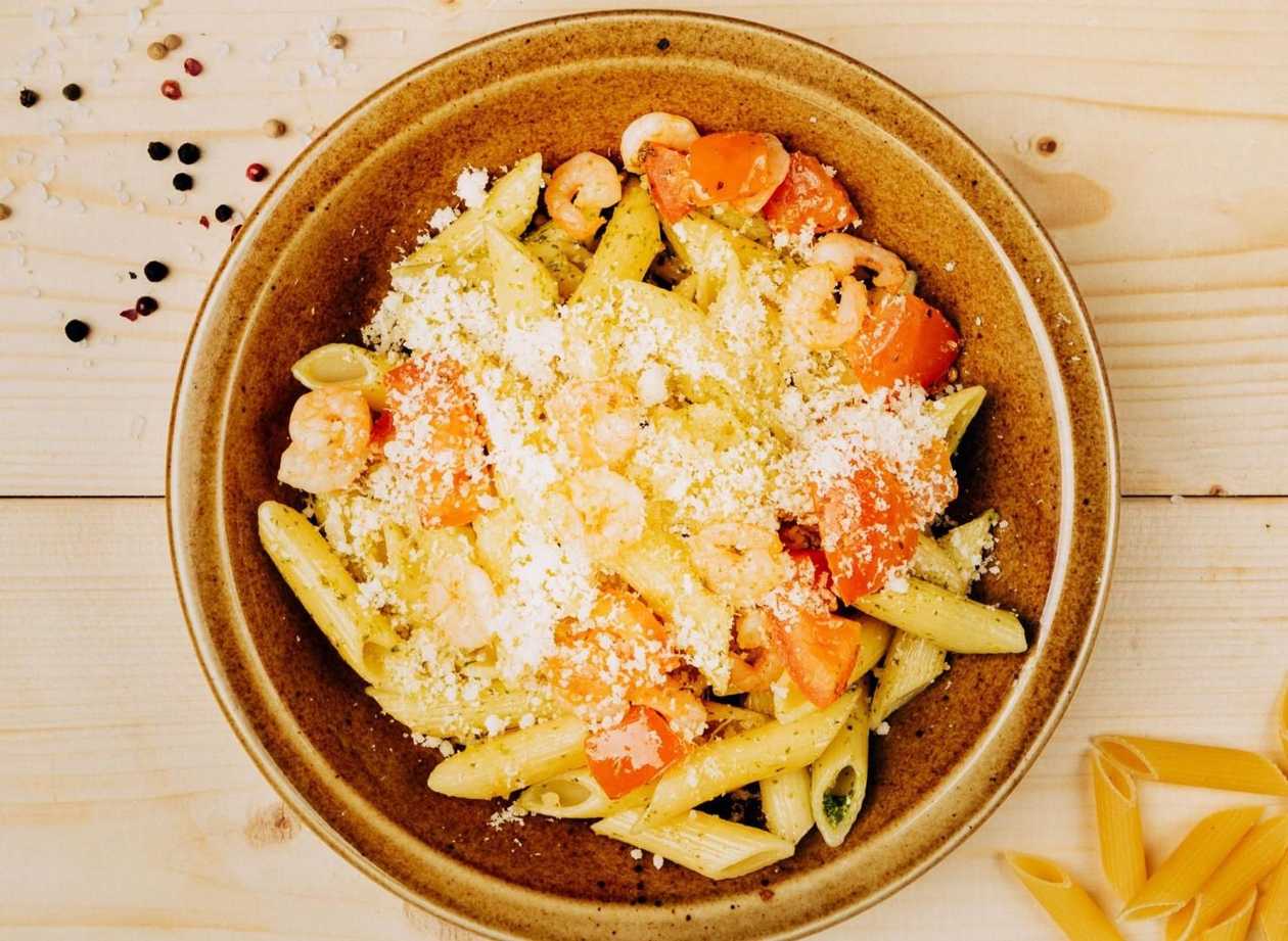 Penne with shrimps 350 g