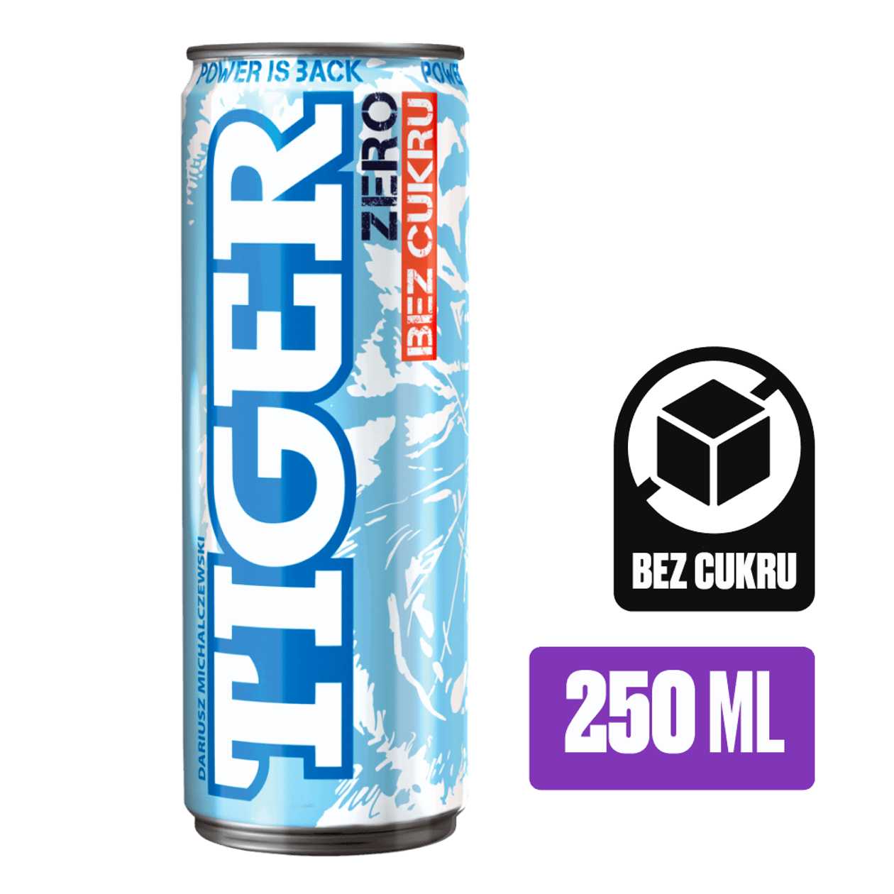 Tiger Zero carbonated sugar free energy drink 250ml