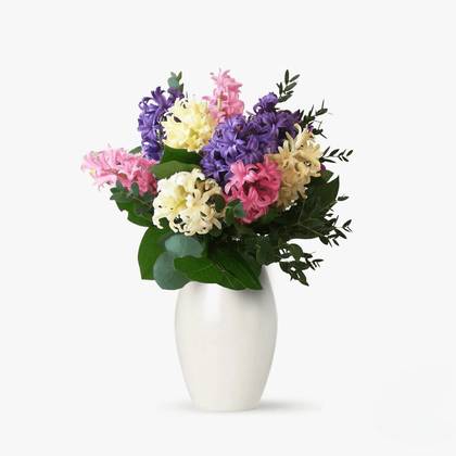 Buchet cu 9 zambile multicolore
