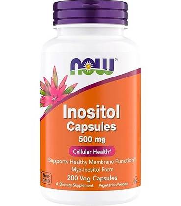 NOW INOSITOL 500MG (200 VEG CAPSULES)