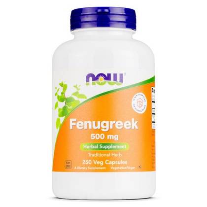 NOW FENUGREEK 500MG (250 VEG CAPSULES)