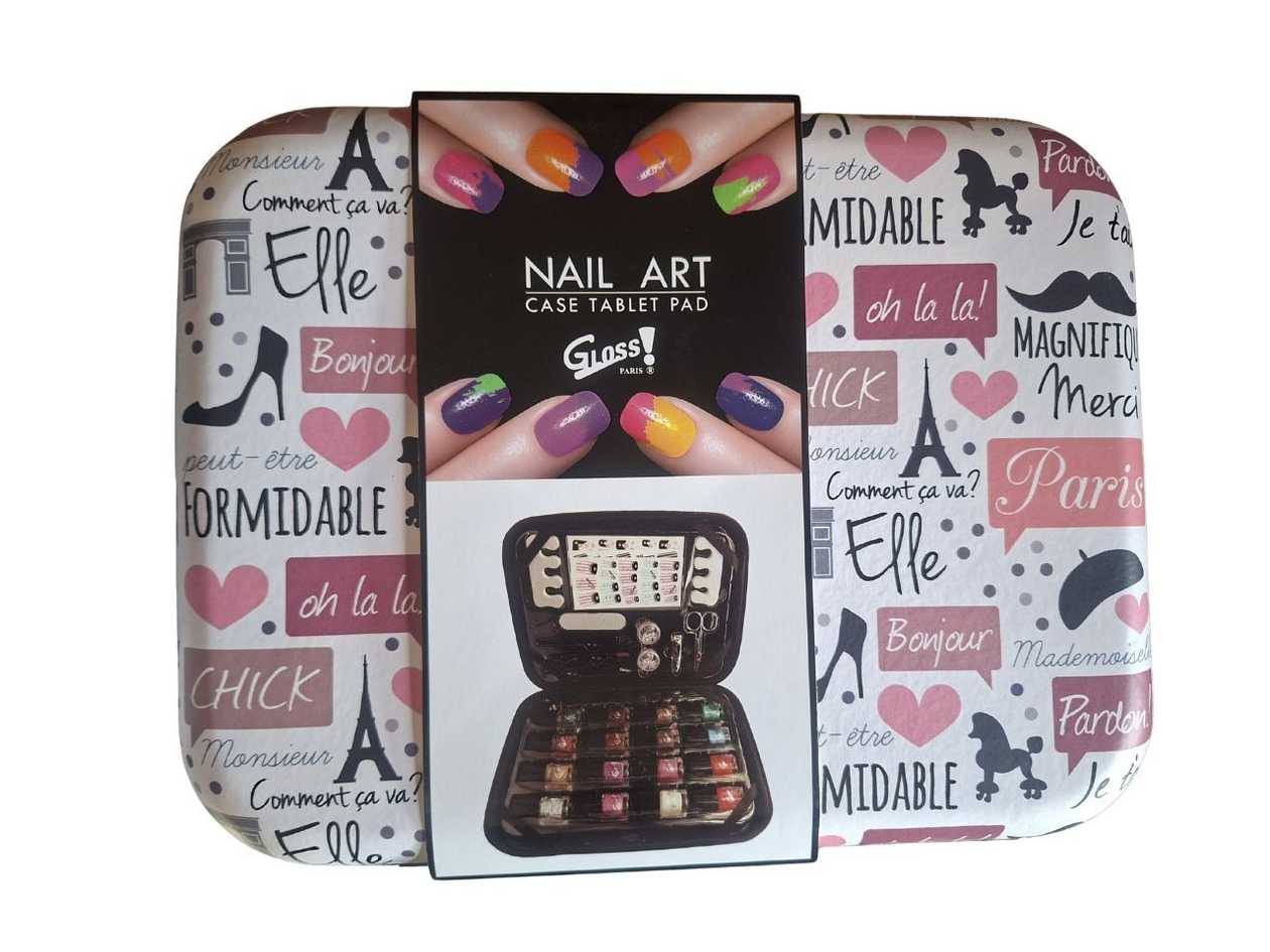 Nail Art Manicure Set Ipad Case White