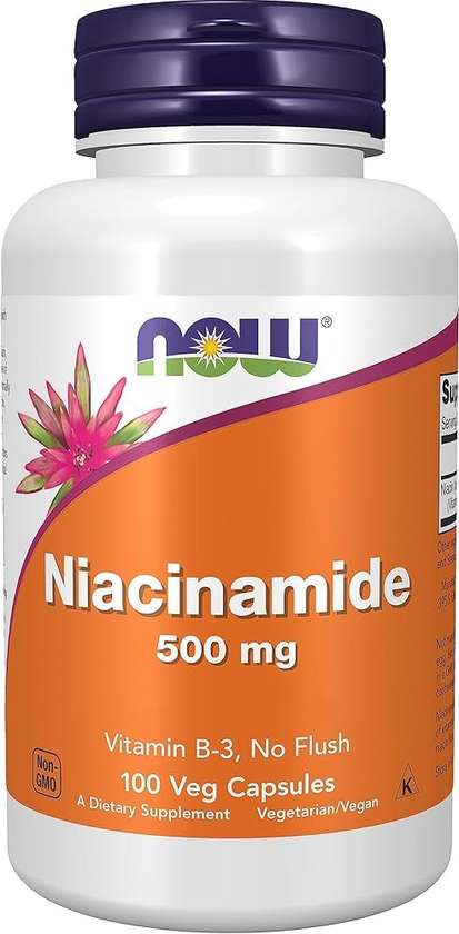 NOW NIACINAMIDE 500 MG (100 VEG CAPSULES)