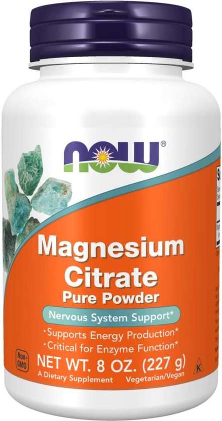 NOW MAGNESIUM CITRATE (60 VEG CAPSULES)
