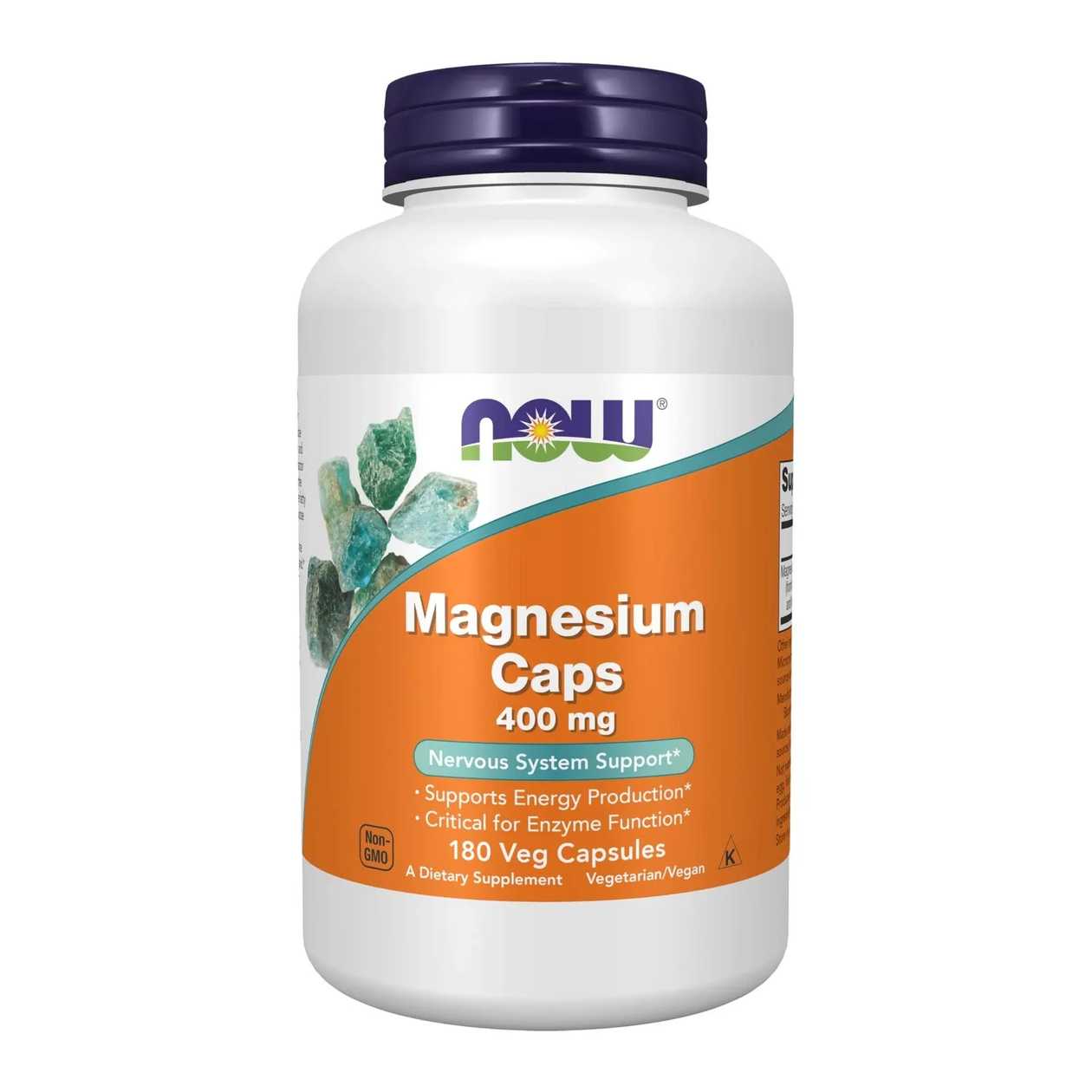 NOW MAGNESIUM CAPS 400MG (180 VEG CAPSULES)