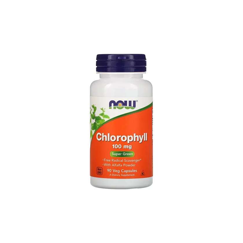 NOW CHLOROPHYLL 100 MG (90 VEG CAPSULES)