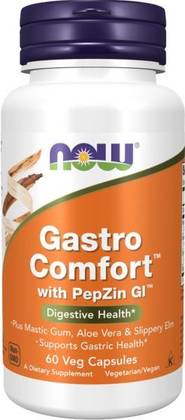 NOW GASTRO COMFORT WITH PEPZIN GI (60 VEG CAPSULES)