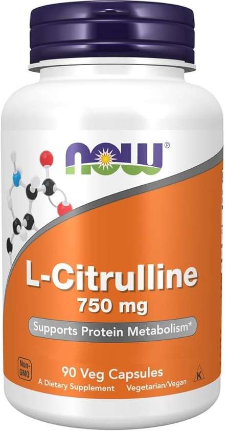 NOW L-CITRULLINE 750 MG (90 VEG CAPSULES)
