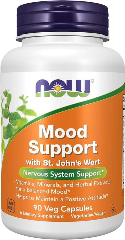 NOW MOOD SUPPORT WITH ST. JOHN’S WORT (90 VEG CAPSULES)