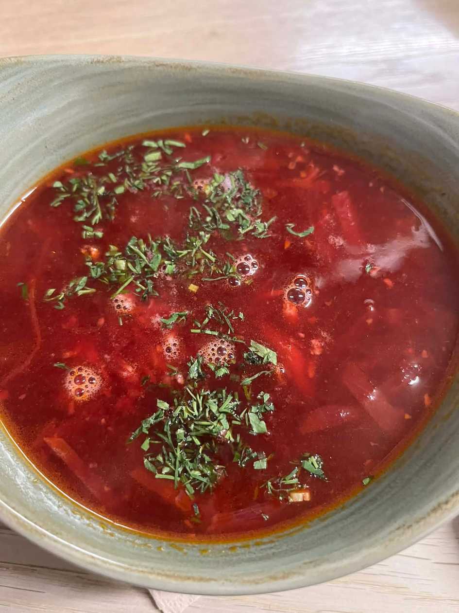Small Borscht with Duck
