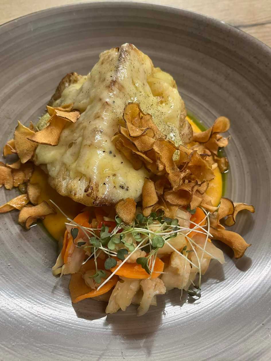 Roasted Cauliflower with Kolotsi Farm Truffle Cheese