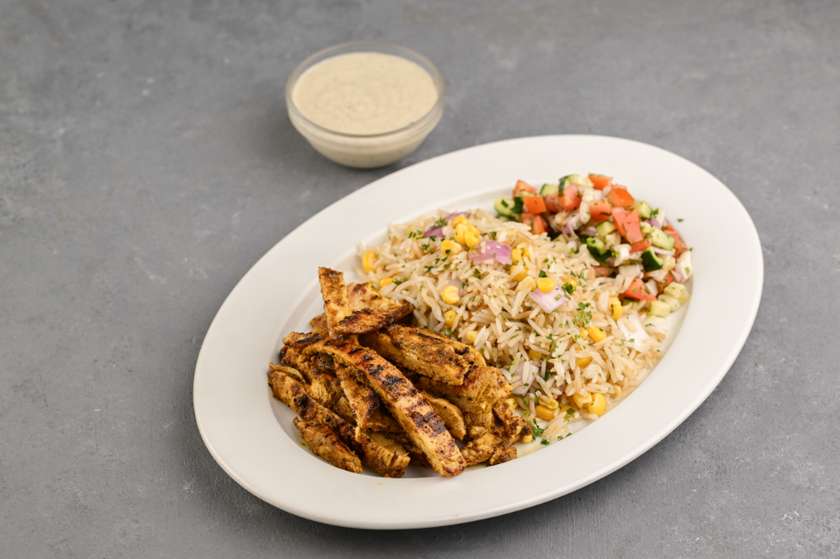 Mediterranean Chicken Shawarma Plate