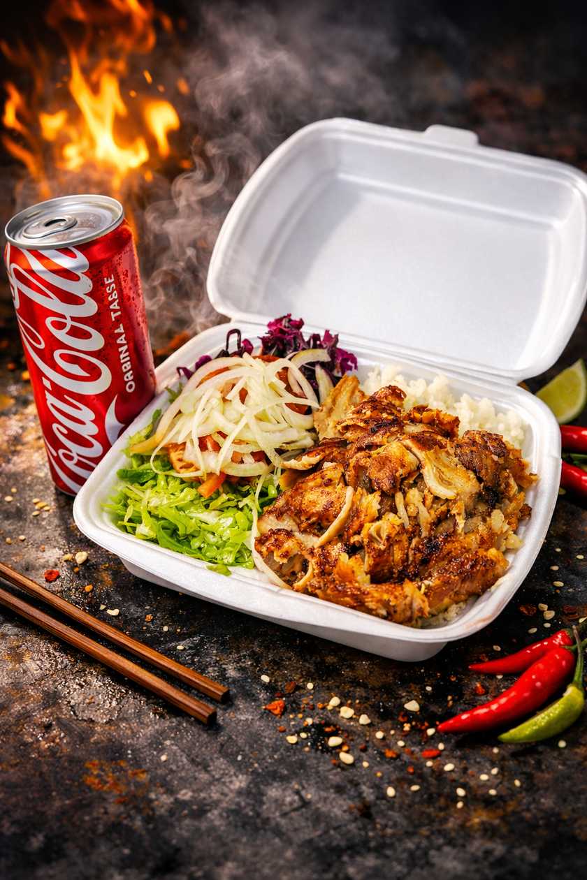 Tanier kebab ryža / hranolky menu