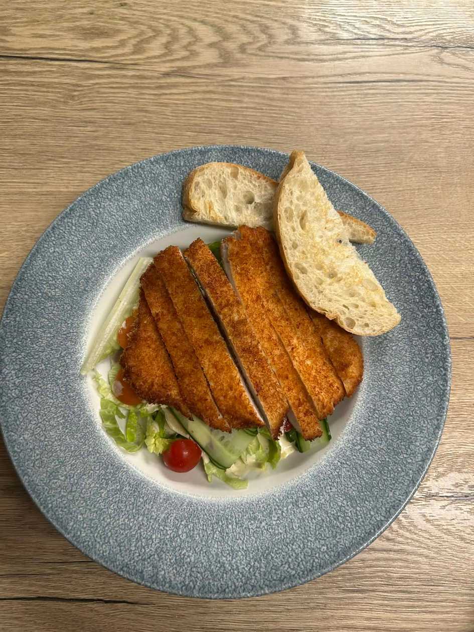 Our House Caesar Salad with Crispy Chicken