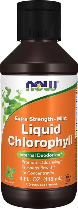 NOW EXTRA STRENGTH - MINT LIQUID CHLOROPHYLL (118 mL)