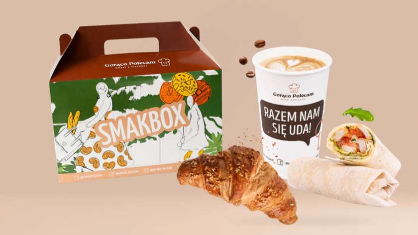 Smakbox z wrapem i croissantem