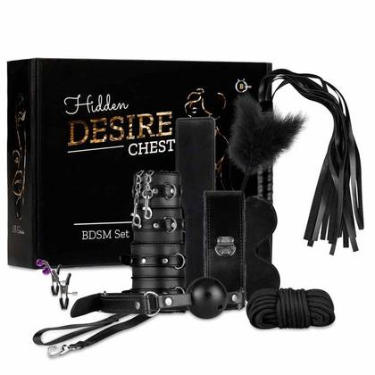 10-dielna BDSM sada pre začiatočníkov Hidden Desire – čierna 61-00047